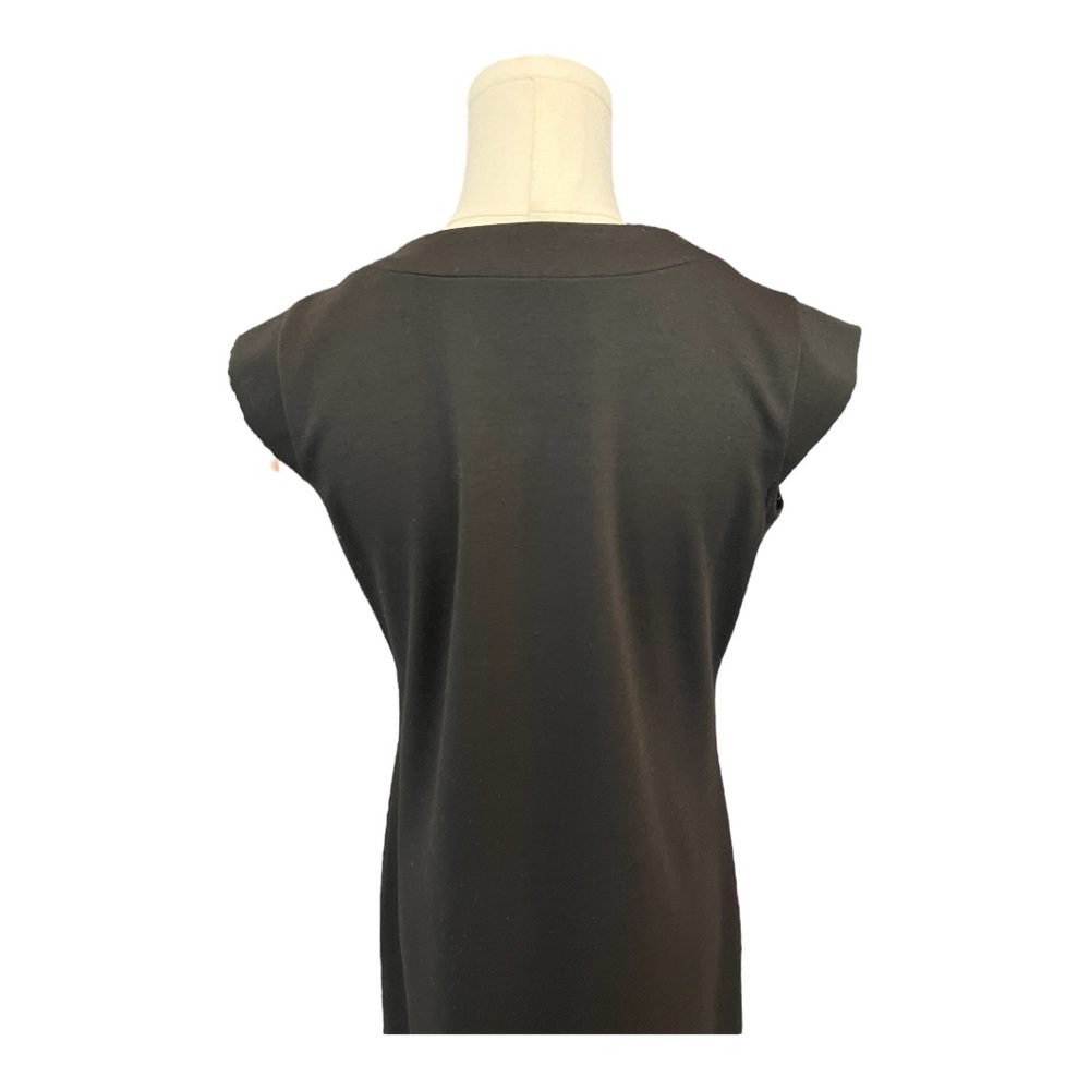 🖤 EUC RONNIE NICOLE Black Cap Sleeve Sheath Dress | Size 6 - Picture 5 of 9